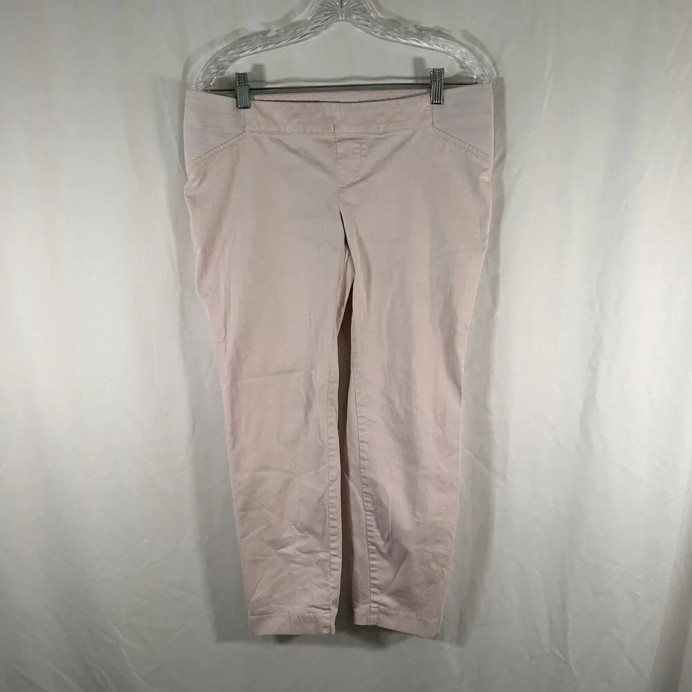 Old Navy Pixie Pants Women's 6 Light Pink Pull On Stretchy Waist Low Rise Cotton